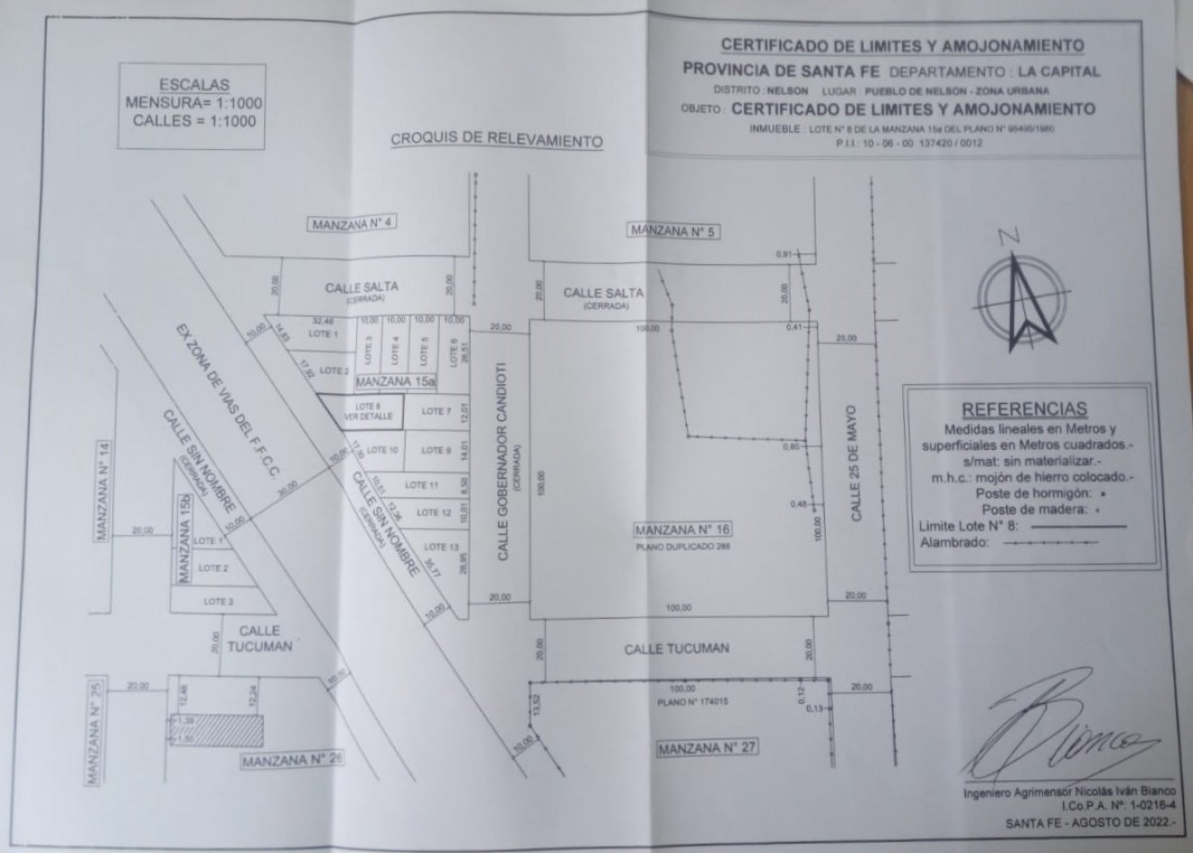 LOTE EN ZONA NORTE DE NELSON, SANTA FE