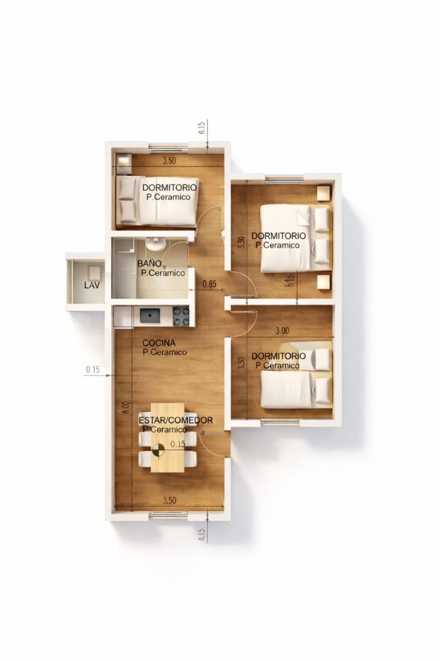 CASA DE 3 DORMITORIOS EN SANTO TOME